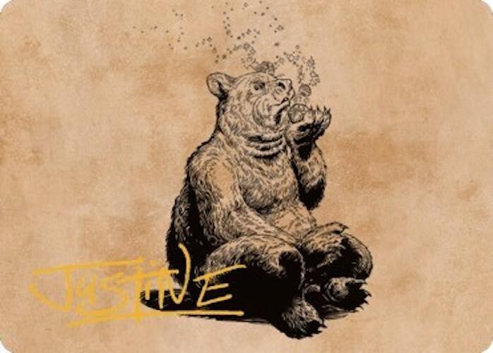 Wilson, Refined Grizzly Art Card (Gold-Stamped Signature) (60) [Commander Legends: Battle for Baldur's Gate Art Series]