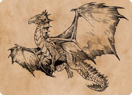 Ancient Bronze Dragon Art Card (58/81) [Commander Legends: Battle for Baldur's Gate Art Series]