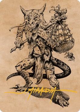 Taunting Kobold Art Card (Gold-Stamped Signature) (57) [Commander Legends: Battle for Baldur's Gate Art Series]