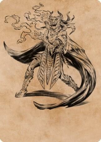 Livaan, Cultist of Tiamat Art Card (55) [Commander Legends: Battle for Baldur's Gate Art Series]
