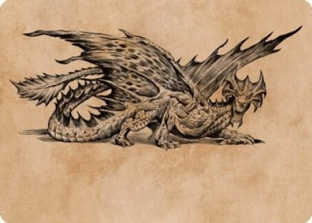 Ancient Brass Dragon Art Card (49/81) [Commander Legends: Battle for Baldur's Gate Art Series]
