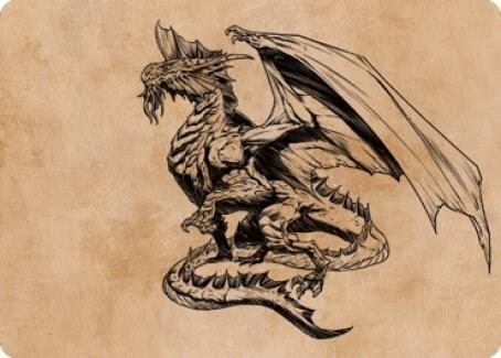 Ancient Silver Dragon Art Card (47/81) [Commander Legends: Battle for Baldur's Gate Art Series]
