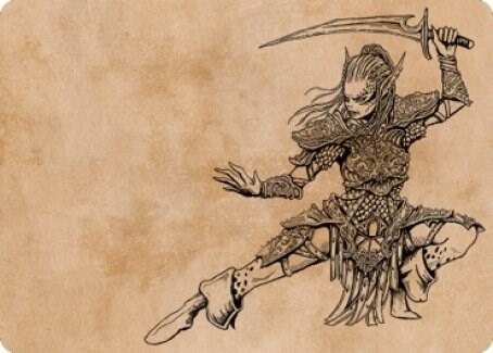 Lae'zel, Vlaakith's Champion Art Card (45) [Commander Legends: Battle for Baldur's Gate Art Series]