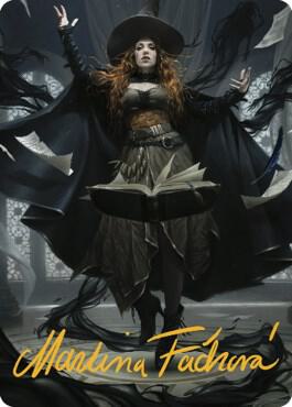 Tasha, the Witch Queen Art Card (41/81) (Gold-Stamped Signature) [Commander Legends: Battle for Baldur's Gate Art Series]