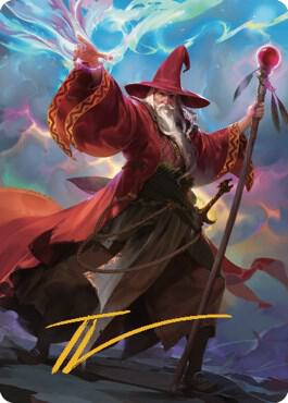 Elminster Art Card (36/81) (Gold-Stamped Signature) [Commander Legends: Battle for Baldur's Gate Art Series]
