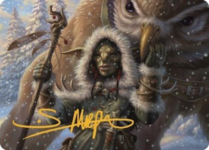 Owlbear Shepherd Art Card (Gold-Stamped Signature) (35) [Commander Legends: Battle for Baldur's Gate Art Series]