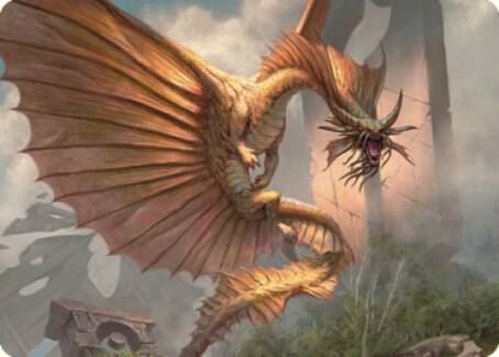 Ancient Gold Dragon Art Card (28/81) [Commander Legends: Battle for Baldur's Gate Art Series]