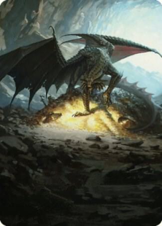 Ancient Copper Dragon Art Card (4/81) [Commander Legends: Battle for Baldur's Gate Art Series]