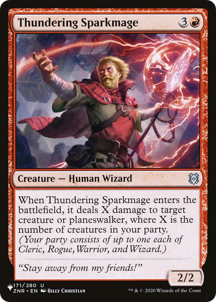 Thundering Sparkmage (171/280) [The List]