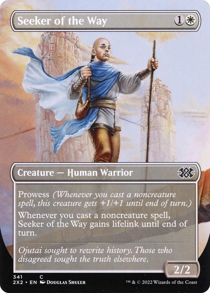 Seeker of the Way (Borderless) (341) [Double Masters 2022] [Borderless]