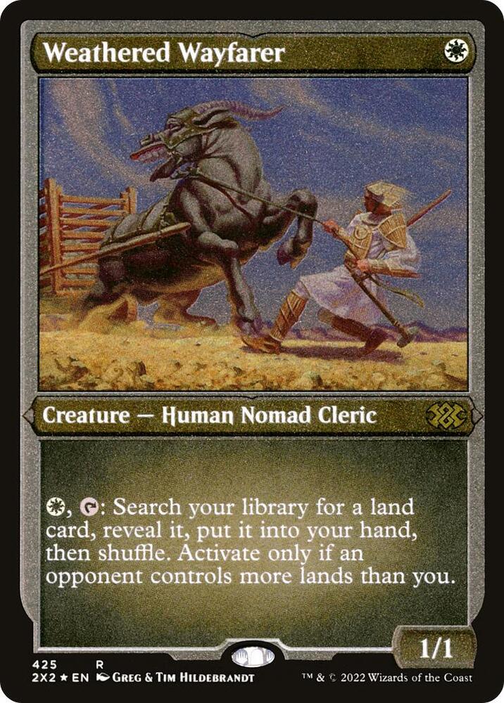 Weathered Wayfarer (Foil Etched) (425) [Double Masters 2022] [Etched]