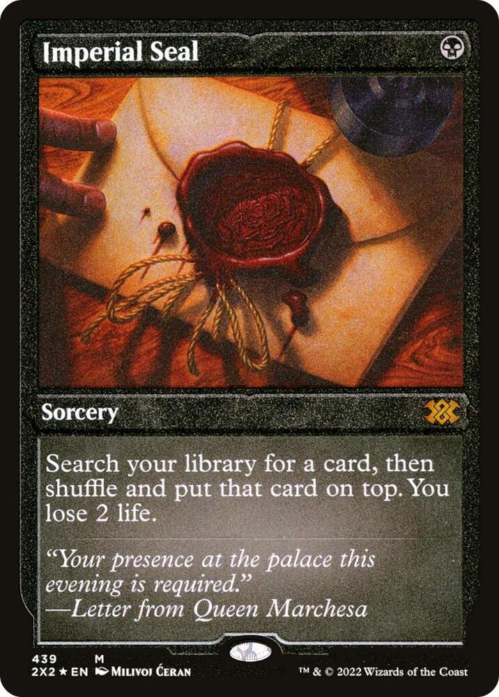 Imperial Seal (Foil Etched) (439) [Double Masters 2022] [Etched]