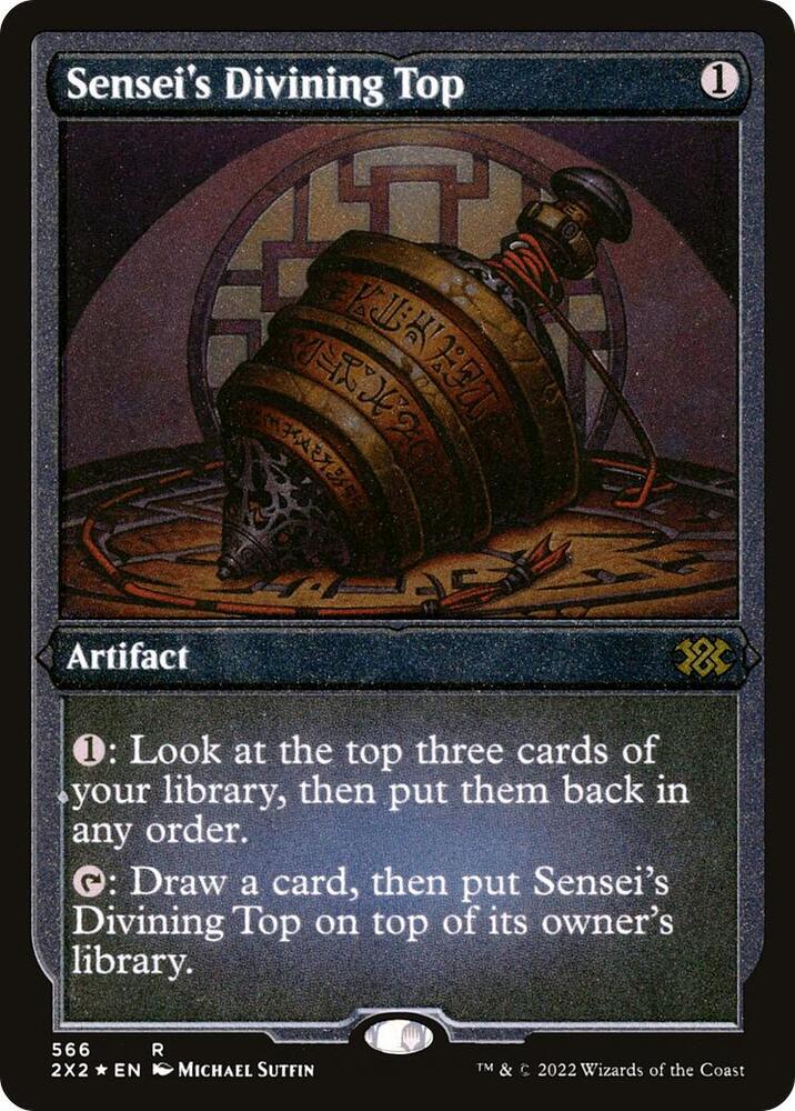 Sensei's Divining Top (Foil Etched) (566) [Double Masters 2022]