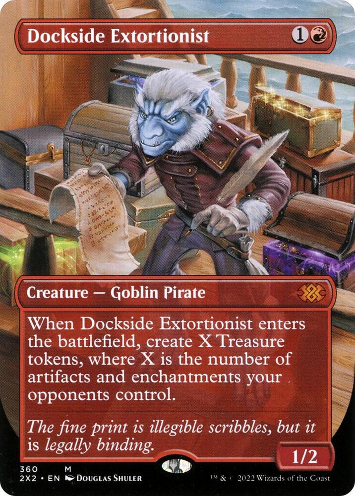 Dockside Extortionist (Borderless) (360) [Double Masters 2022] [Borderless]