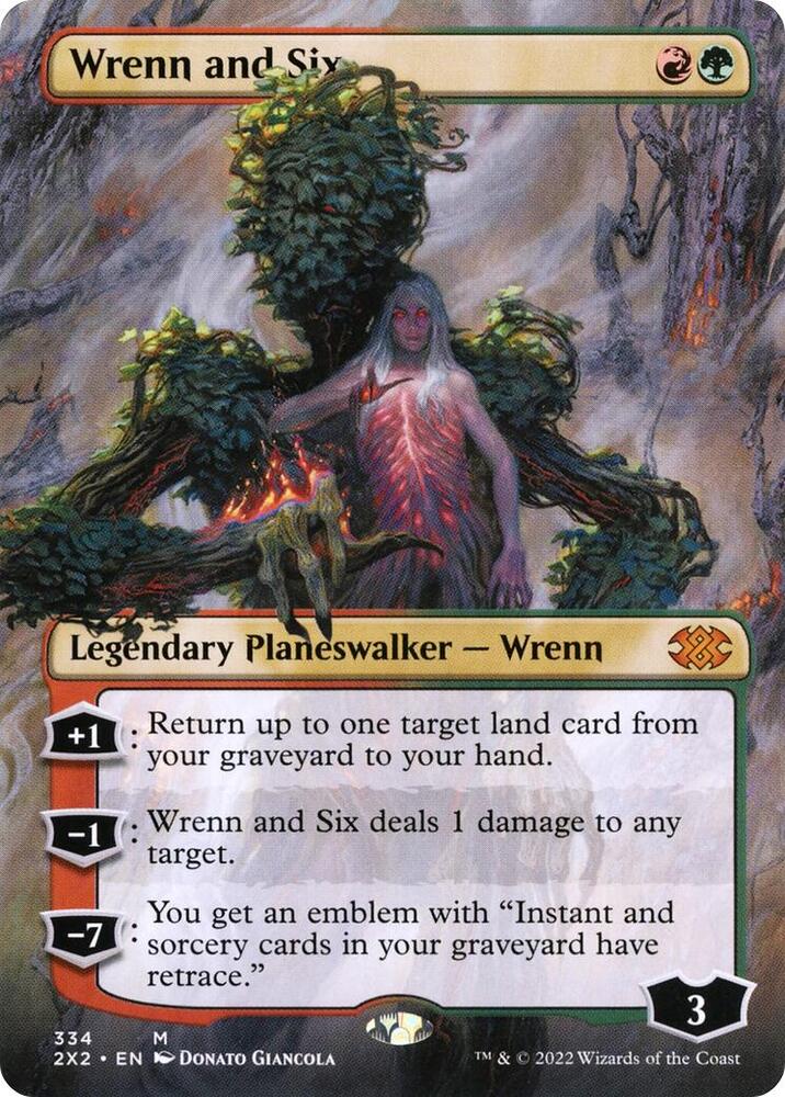 Wrenn and Six (Borderless) (334) [Double Masters 2022] [Borderless]