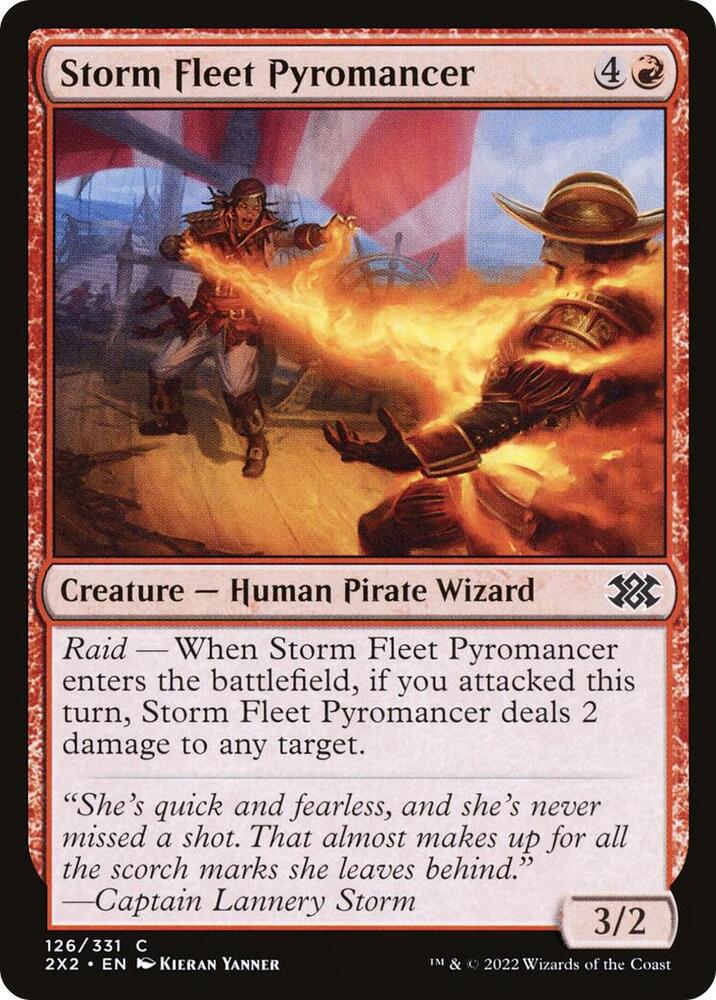 Storm Fleet Pyromancer (126) [Double Masters 2022]