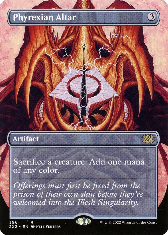 Phyrexian Altar (Borderless) (396) [Double Masters 2022] [Borderless]