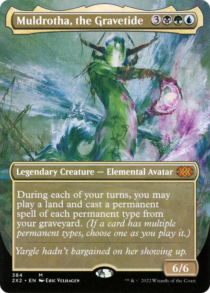 Muldrotha, the Gravetide (Borderless) (384) [Double Masters 2022] [Borderless]
