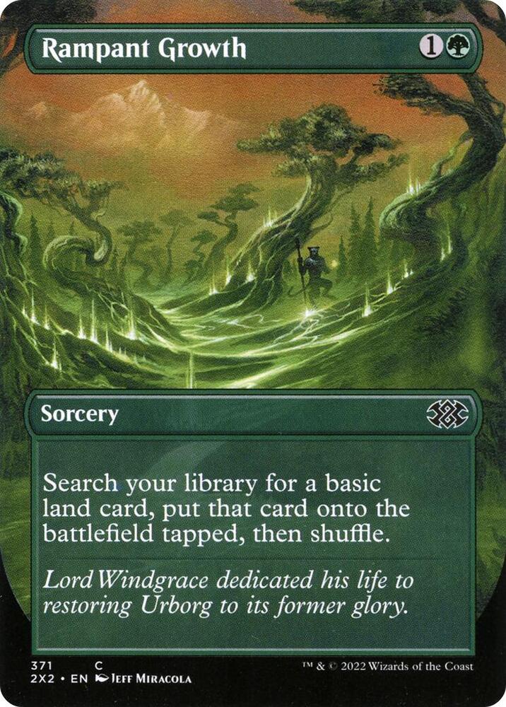 Rampant Growth (Borderless) (371) [Double Masters 2022] [Borderless]