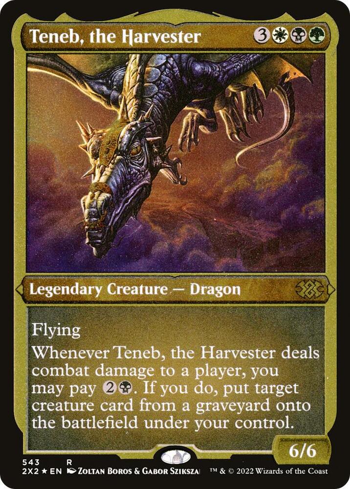 Teneb, the Harvester (Foil Etched) (543) [Double Masters 2022]