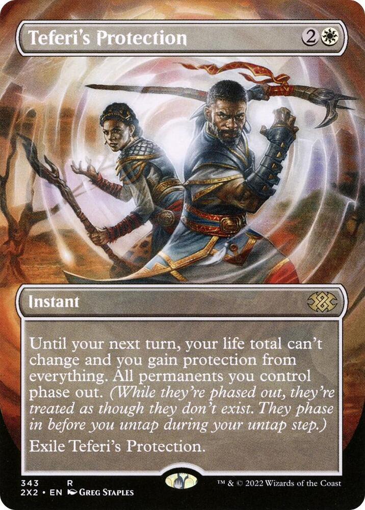Teferi's Protection (Borderless) (343) [Double Masters 2022] [Borderless]