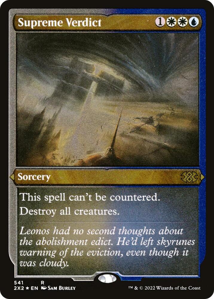 Supreme Verdict (Foil Etched) (541) [Double Masters 2022]