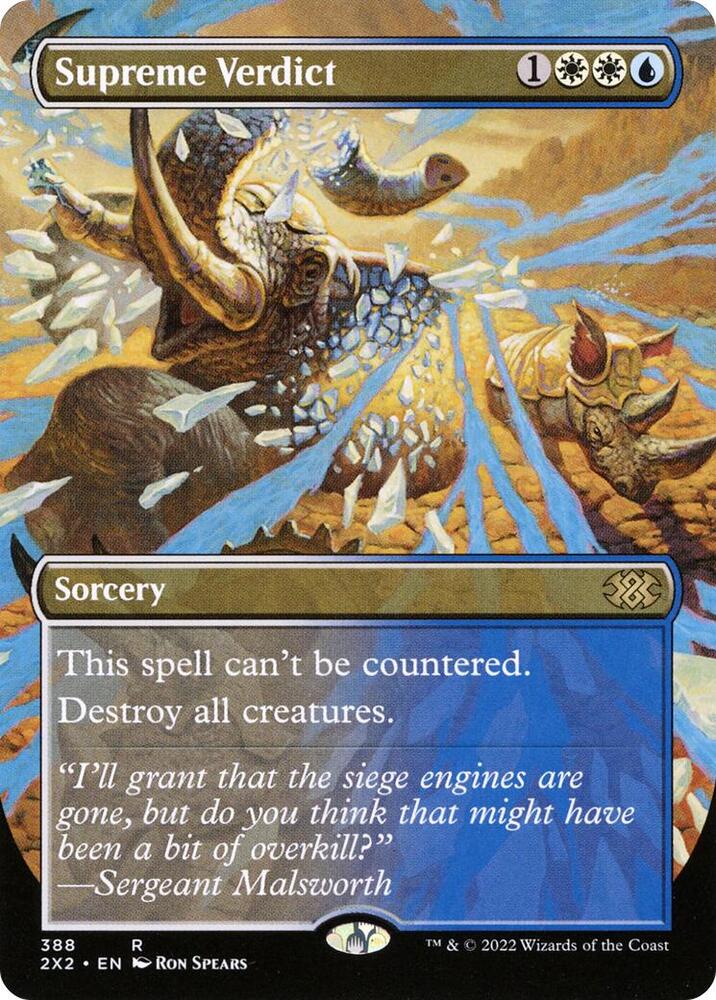 Supreme Verdict (Borderless) (388) [Double Masters 2022] [Borderless]