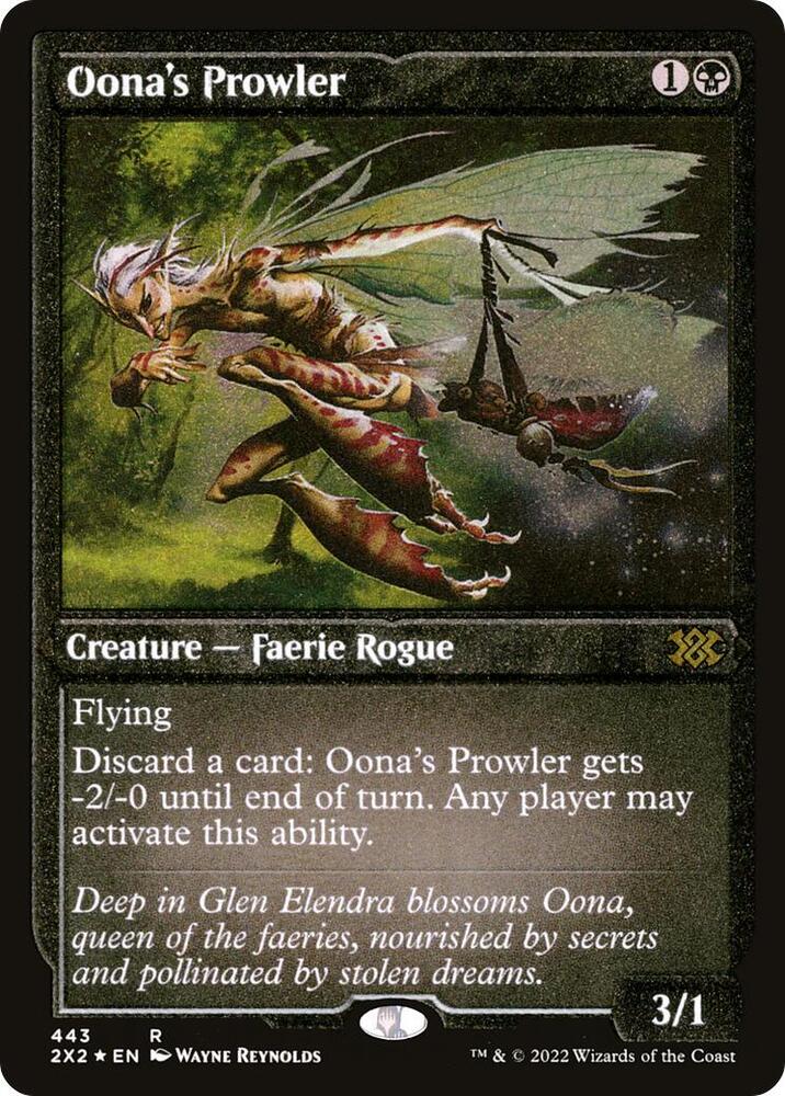 Oona's Prowler (Foil Etched) (443) [Double Masters 2022]