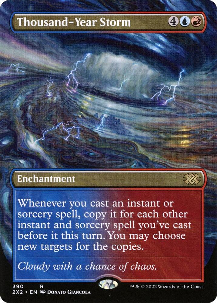 Thousand-Year Storm (Borderless) (390) [Double Masters 2022] [Borderless]