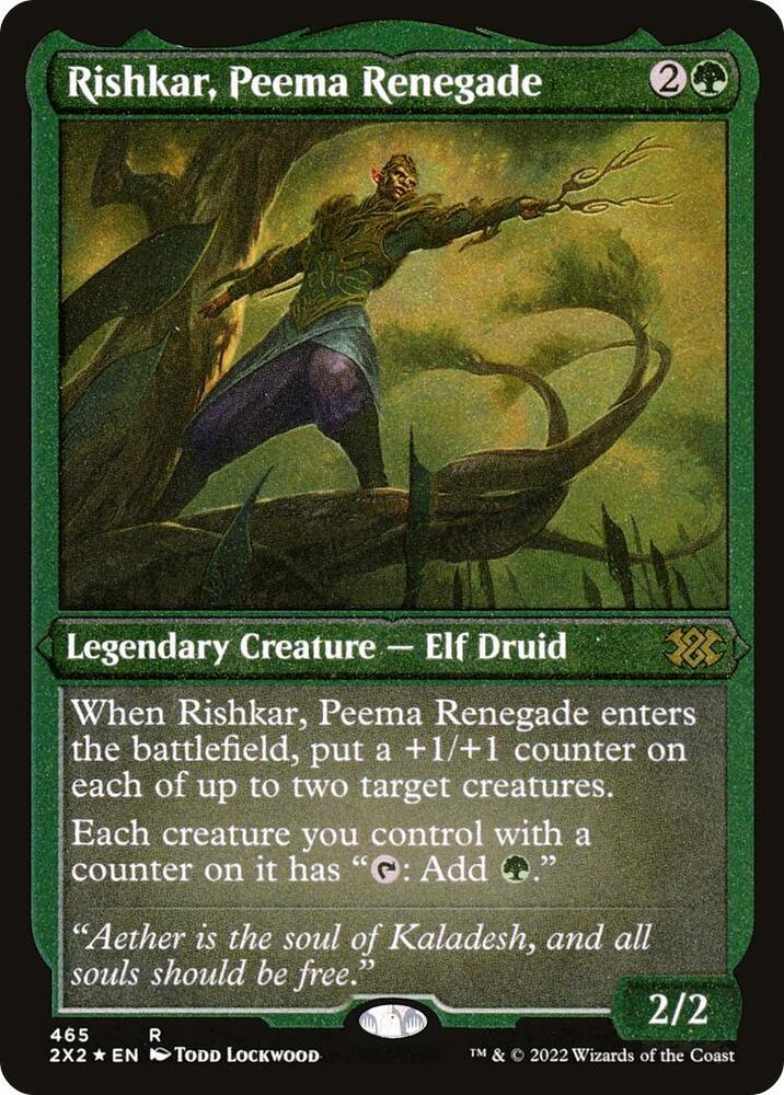 Rishkar, Peema Renegade (Foil Etched) (465) [Double Masters 2022]