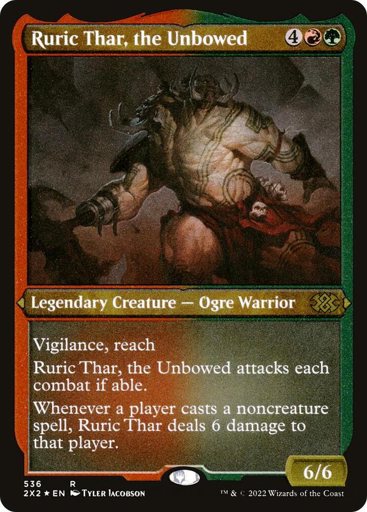 Ruric Thar, the Unbowed (Foil Etched) (536) [Double Masters 2022]