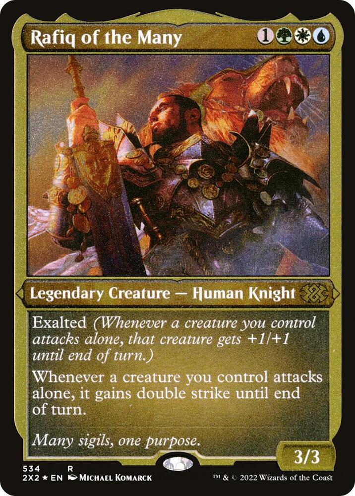 Rafiq of the Many (Foil Etched) (534) [Double Masters 2022]