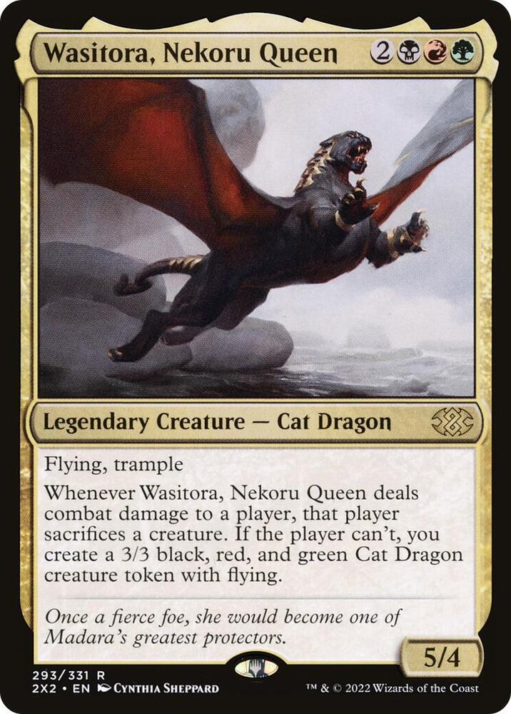 Wasitora, Nekoru Queen (293) [Double Masters 2022]