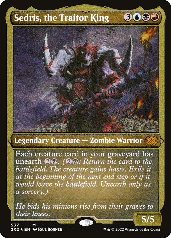 Sedris, the Traitor King (Foil Etched) (537) [Double Masters 2022]