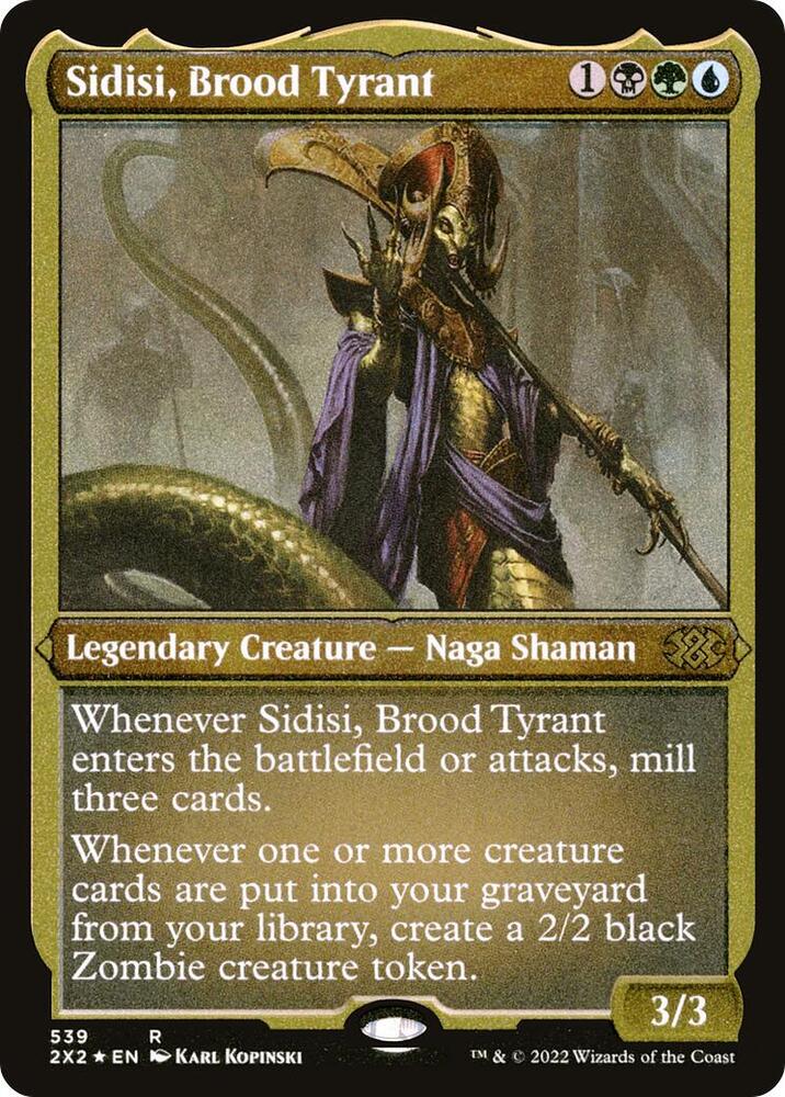 Sidisi, Brood Tyrant (Foil Etched) (539) [Double Masters 2022]