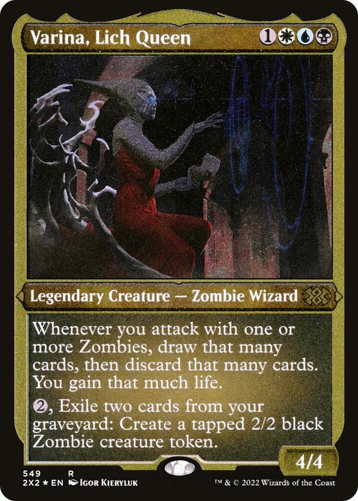 Varina, Lich Queen (Foil Etched) (549) [Double Masters 2022]