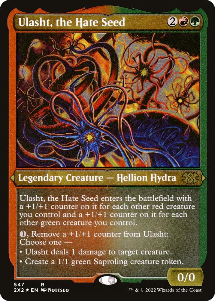 Ulasht, the Hate Seed (Foil Etched) (547) [Double Masters 2022]