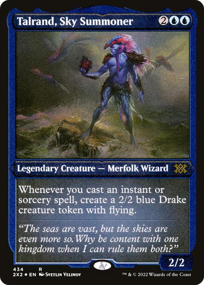 Talrand, Sky Summoner (Foil Etched) (434) [Double Masters 2022]