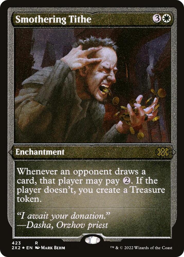 Smothering Tithe (Foil Etched) (423) [Double Masters 2022]