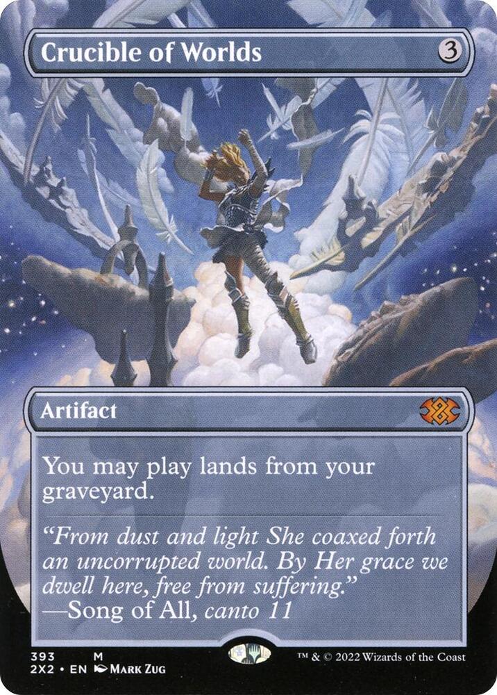 Crucible of Worlds (Borderless) (393) [Double Masters 2022] [Borderless]