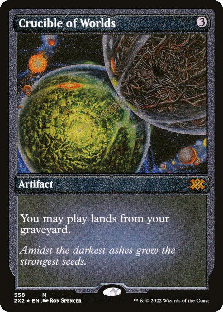 Crucible of Worlds (Foil Etched) (558) [Double Masters 2022]