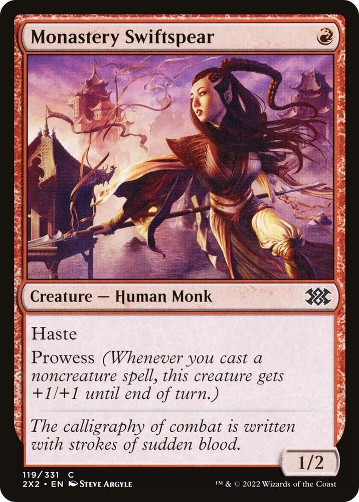 Monastery Swiftspear (119) [Double Masters 2022]