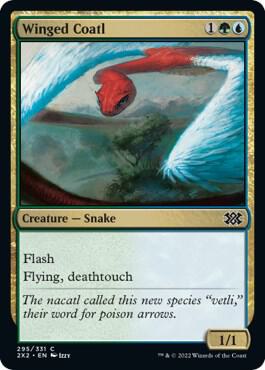 Winged Coatl (295) [Double Masters 2022]