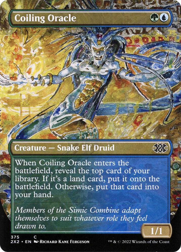 Coiling Oracle (Borderless) (375) [Double Masters 2022] [Borderless]