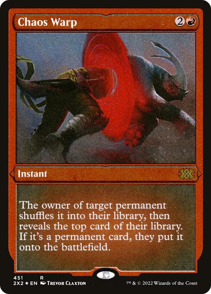 Chaos Warp (Foil Etched) (451) [Double Masters 2022]