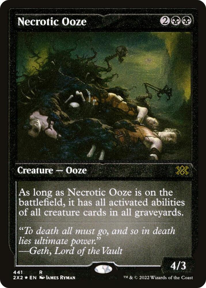 Necrotic Ooze (Foil Etched) (441) [Double Masters 2022]