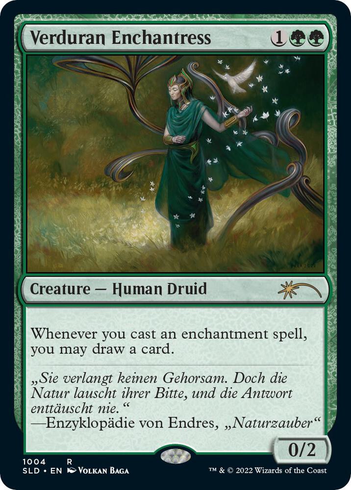 Verduran Enchantress (1004) [Secret Lair Drop]