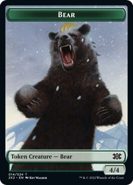 Bear // Phyrexian Golem Double-Sided Token (14 // 21) [Double Masters 2022]