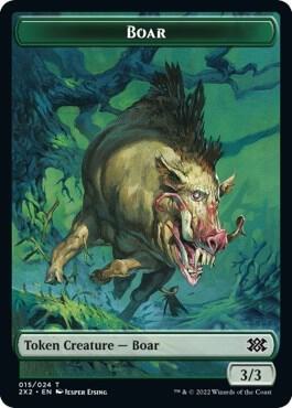Boar // Vampire Double-Sided Token (15 // 9) [Double Masters 2022]