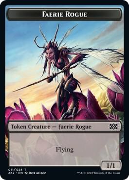 Faerie Rogue // Angel Double-Sided Token (11 // 3) [Double Masters 2022]